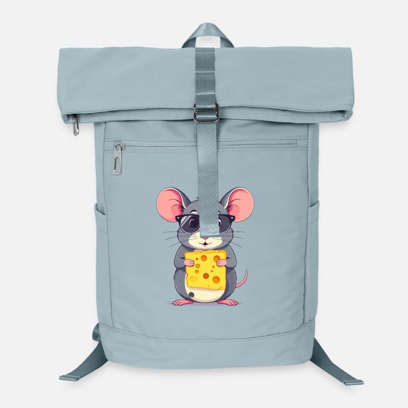 coole Käse Maus mit Sonnenbrille Laptop-Rucksack 