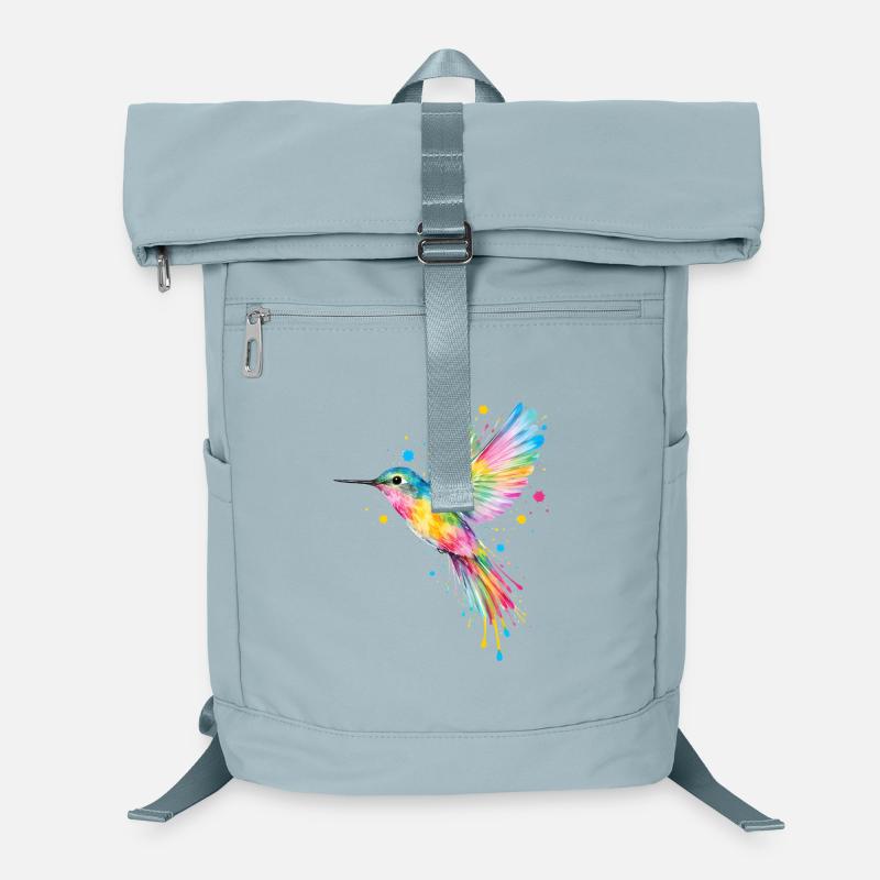 Colibri coloré – Art des oiseaux graffitis Sac à dos ordinateur