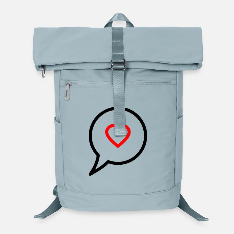 Sprechblase Herz Liebe Chat Laptop-Rucksack 