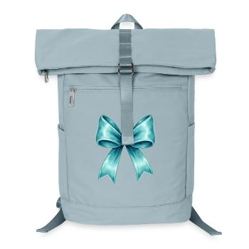 Turquoise bow - Laptop Backpack - ice blue - Front