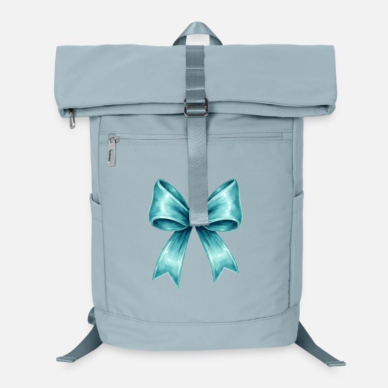 Türkisfarbene Schleife Laptop-Rucksack 