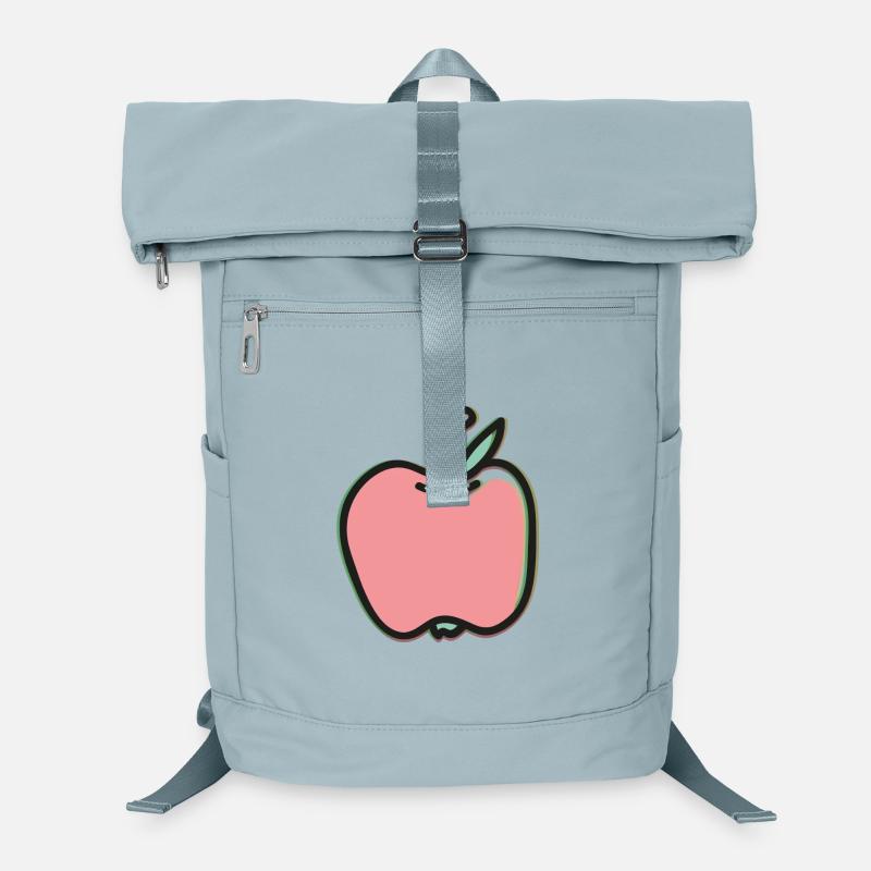 Dessin animé de pomme mignon – Illustration de fruit de Kawaii Sac à dos ordinateur