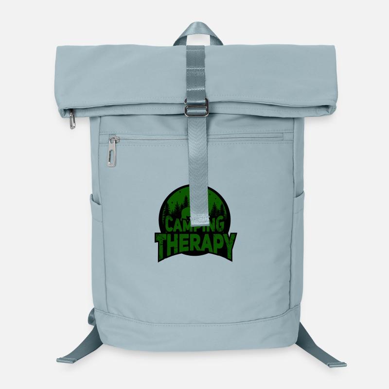 Camper Camping Wald Nacht Therapie Geschenk Laptop-Rucksack 