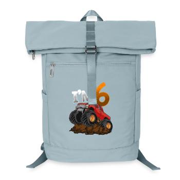 6ème anniversaire Monster Truck - Sac à dos ordinateur - bleu glacier - Devant