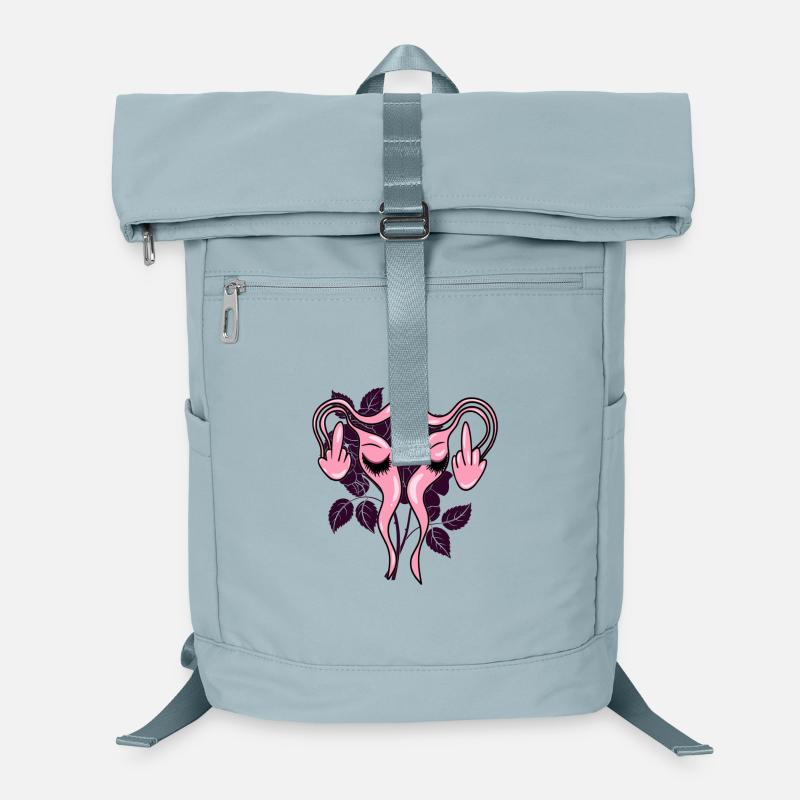 Mittelfinger Uterus Gebärmutter Pro-Choice Laptop-Rucksack 