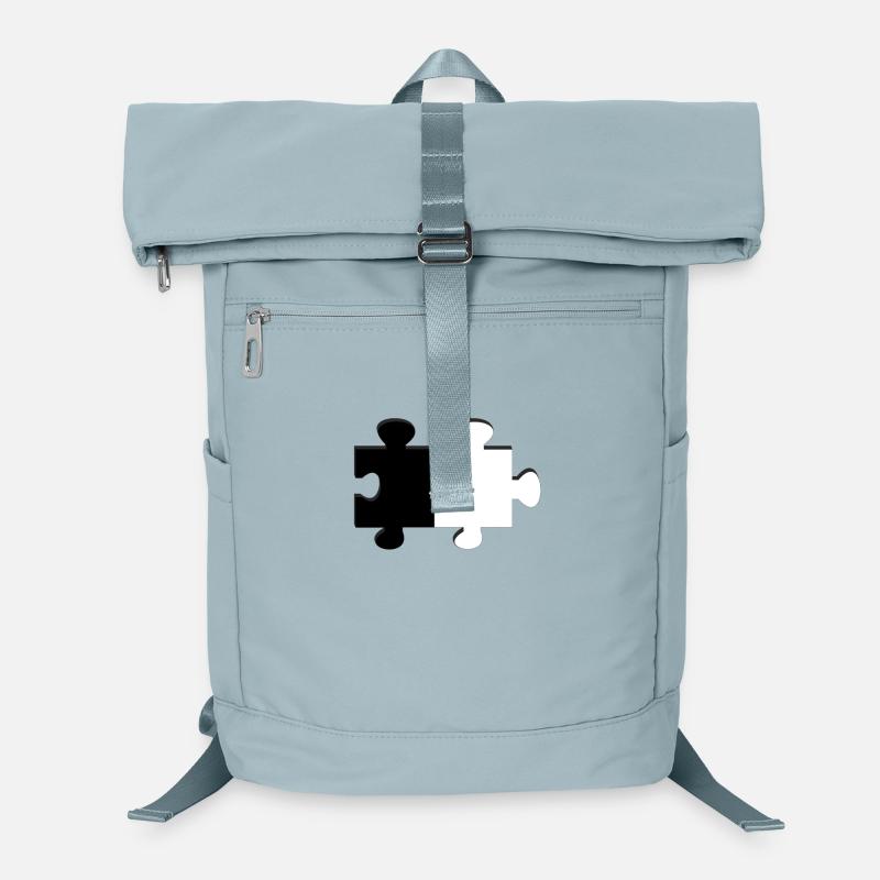 Puzzle Black And White Laptop Backpack