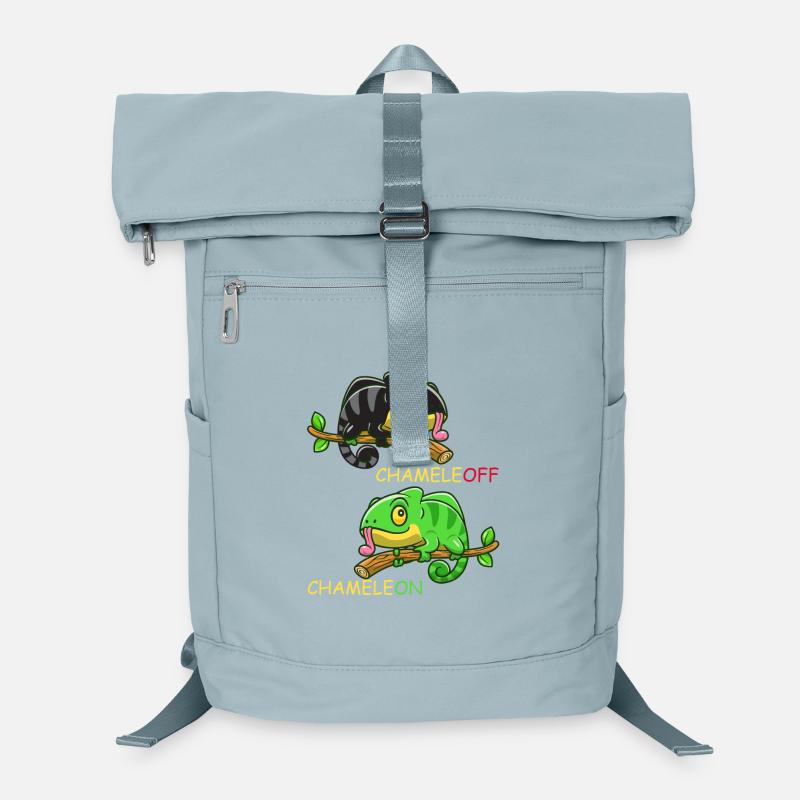 Chameleon Chamäleon Eidechse Witz Witziges Reptil Laptop-Rucksack 