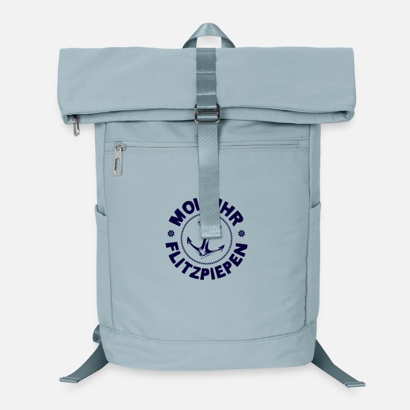 Moin Ihr Flitzpiepen Typisch Plattdeutsch Anker Laptop-Rucksack 