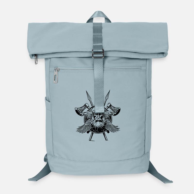 Odin Raben Wikinger Äxte Laptop-Rucksack 