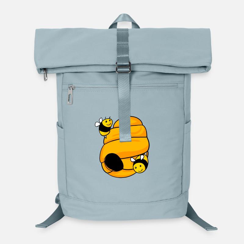 Bee nest with cute bees Laptop Backpack