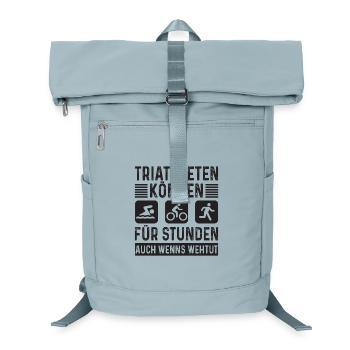 Triathleten können Für Stunden Triathlon - Laptop-Rucksack  - Eisblau - Vorne