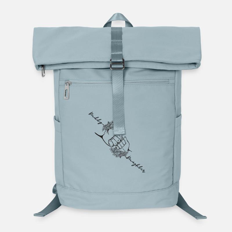 Vater Tochter passender Fauststoß, personalisiert Laptop-Rucksack 