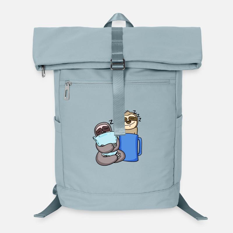 Sloth Sloths Sleeping Coffee Laptop Backpack