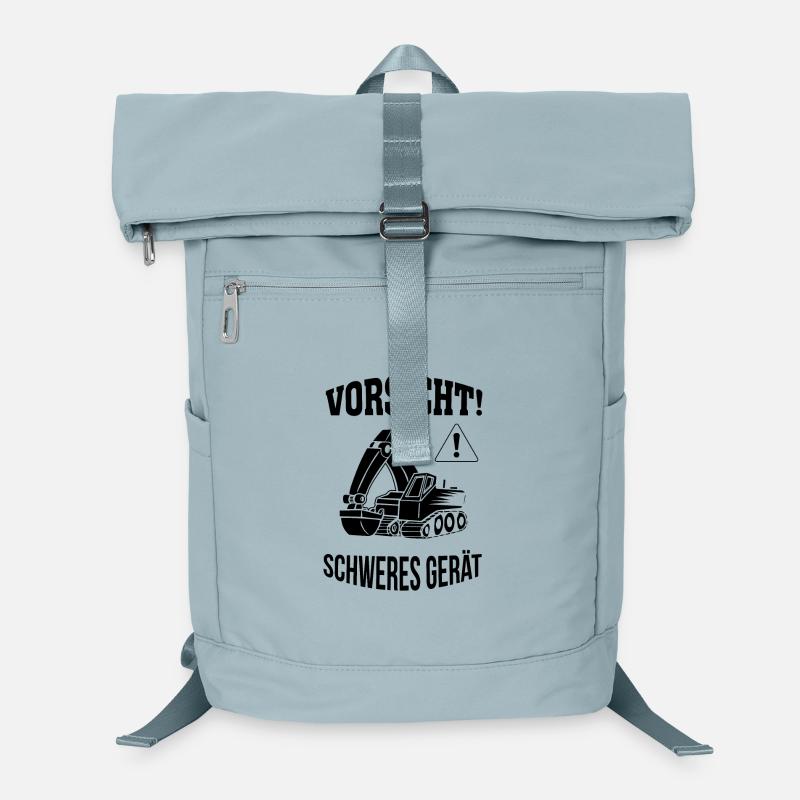 Bagger Baggerfahrer Baugeräteführer Schweres Gerät Laptop-Rucksack 