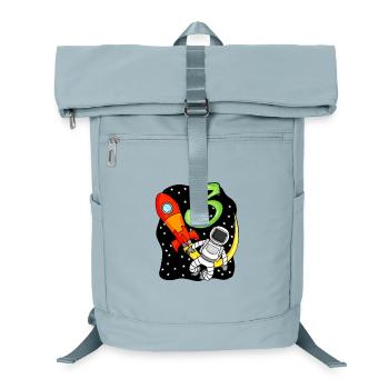 3ème anniversaire - 3 ans Jeune astronaute - Sac à dos ordinateur - bleu glacier - Devant