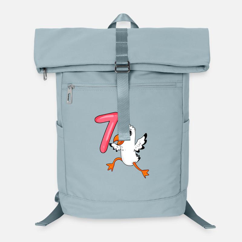 7. Geburtstag Motiv Möwe - sieben Jahre Laptop-Rucksack 