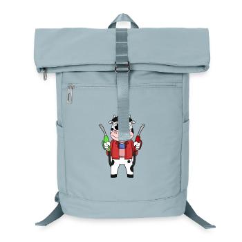 Tankwart Kuh Tankstelle - Laptop-Rucksack  - Eisblau - Vorne