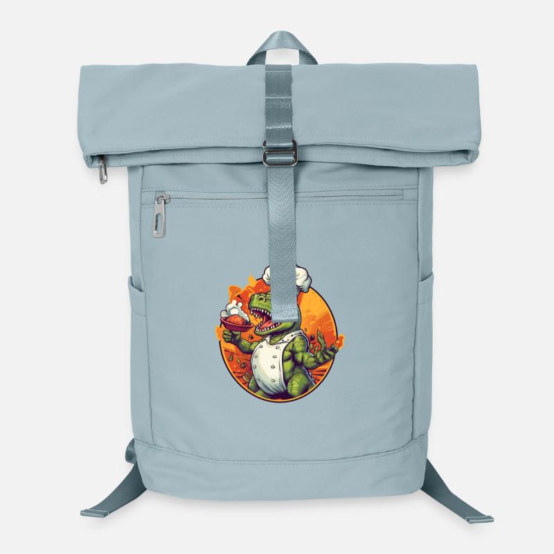 Dinosaur with cooking apron Laptop Backpack