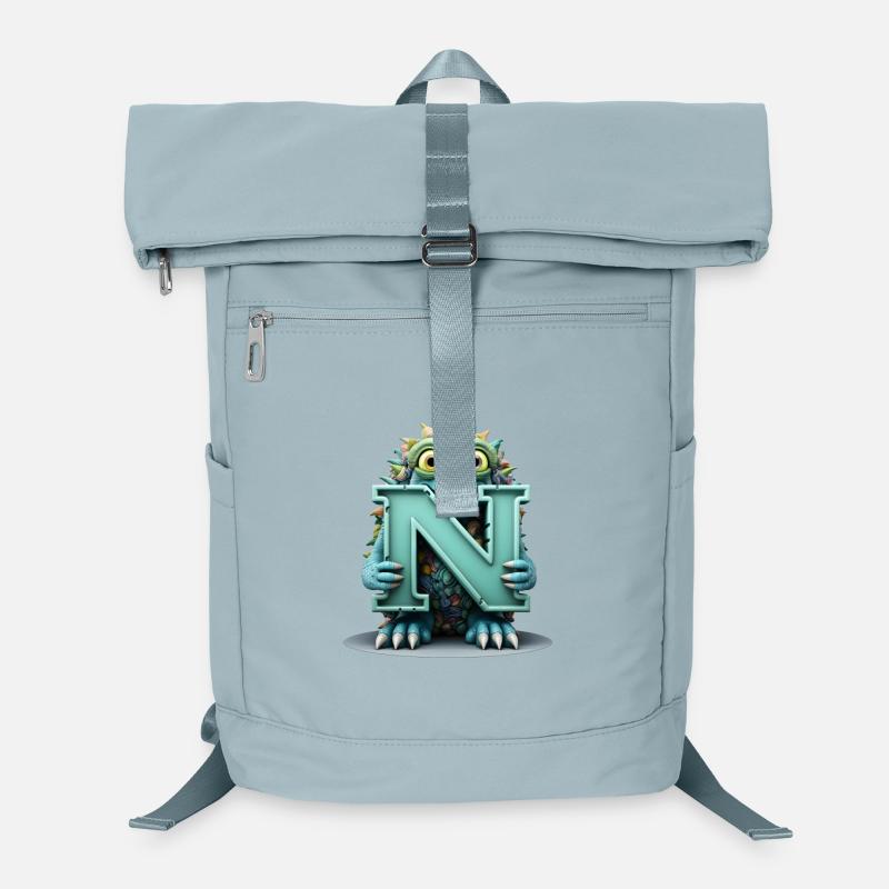 N Colorful with Monster Woven Laptop Backpack