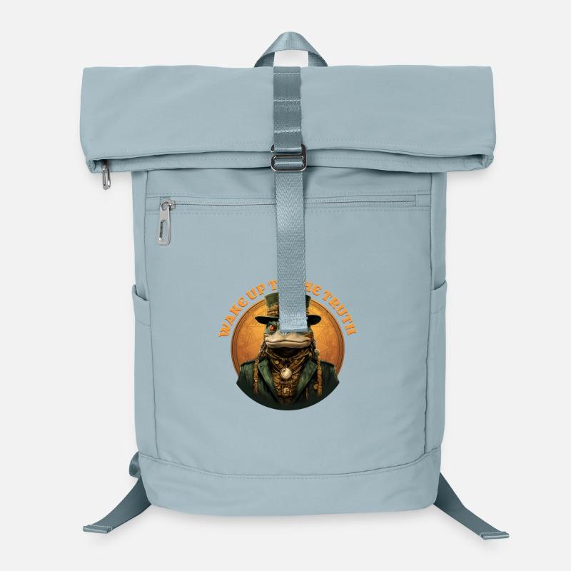 Steampunk Frog Awakens the Truth Laptop Backpack