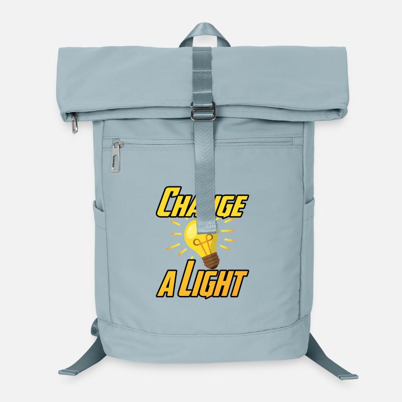 Change a Light - Laptop-Rucksack  - Eisblau