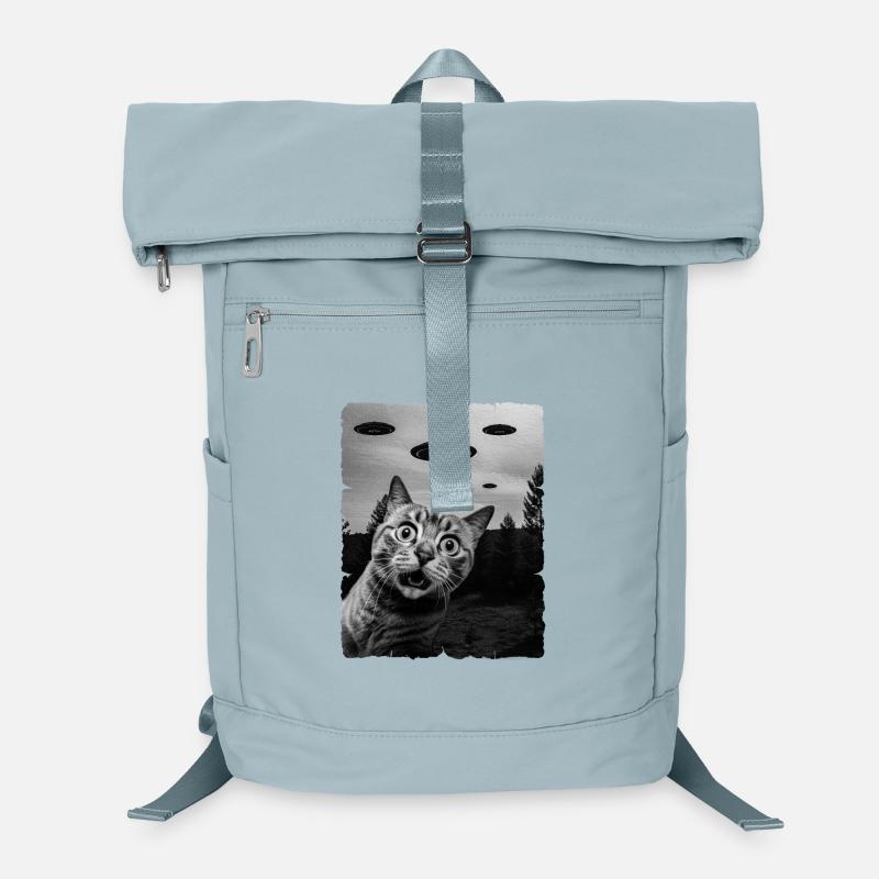 Katze Auserirdisch Invasion Uap Weirdcore Laptop-Rucksack 