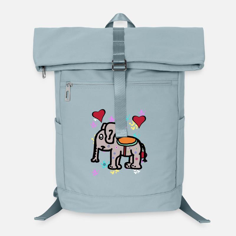 India Elephant Elephant Proboscis Pachyderm Children Laptop Backpack