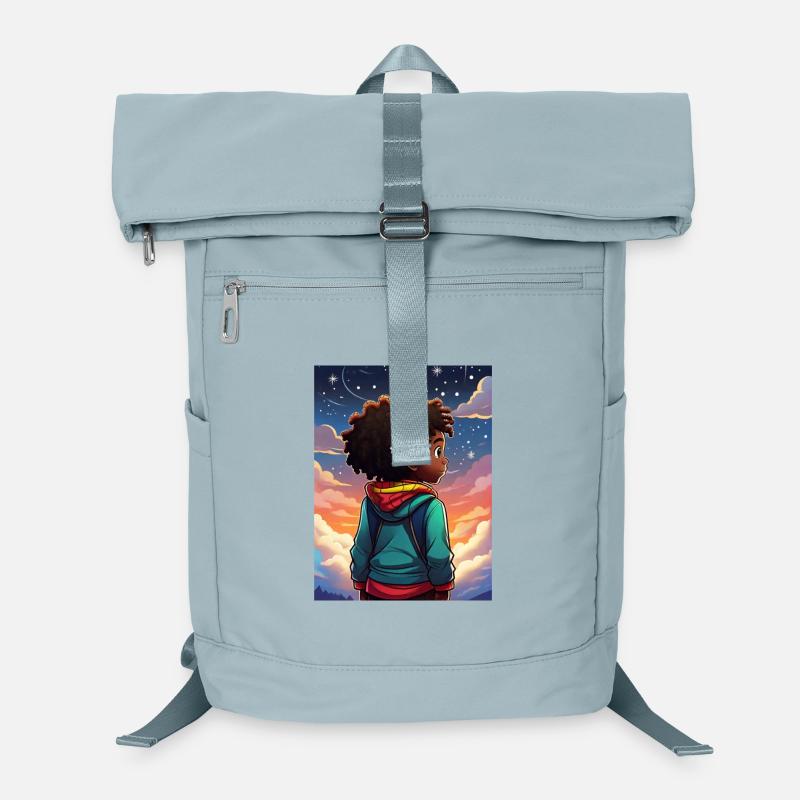 Nachthimmel Abenteuer Kinderdesign Laptop-Rucksack 