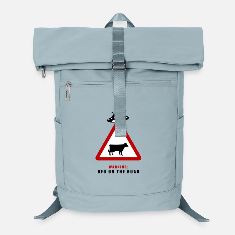 Warnung! UFO auf der Straße! Laptop-Rucksack 