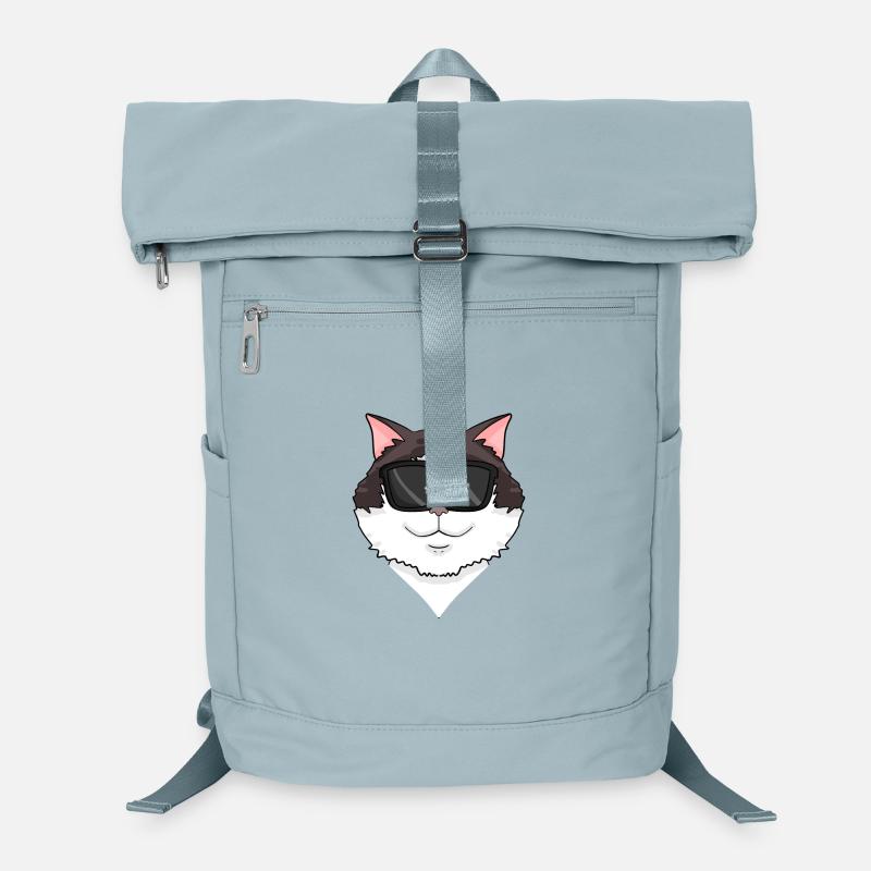 Ragdoll Cat with Glasses - Cool Cat Laptop Backpack