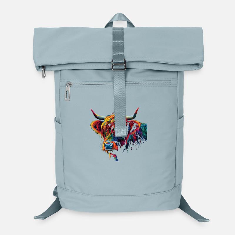 Highland Cow Scottish Highlands Rustic Cattle Laptop-Rucksack 