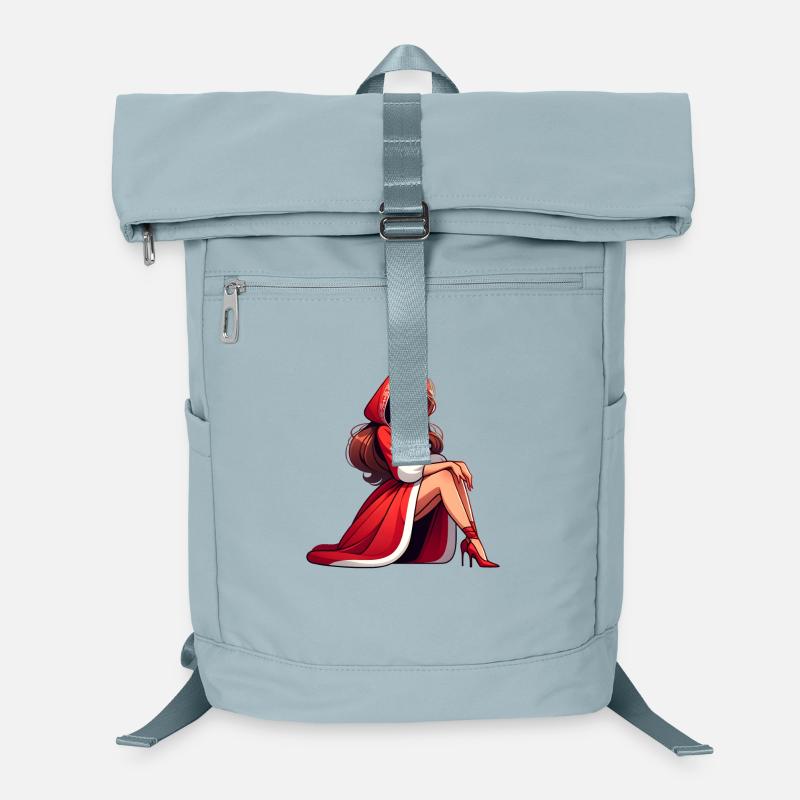 Ded Moroz Snegurotschka russischer Weihnachtsmann Laptop-Rucksack 