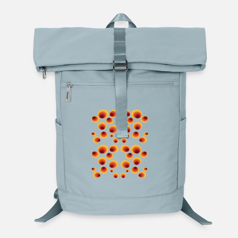 50er 60er Retro Kreis Stilmuster Laptop-Rucksack 