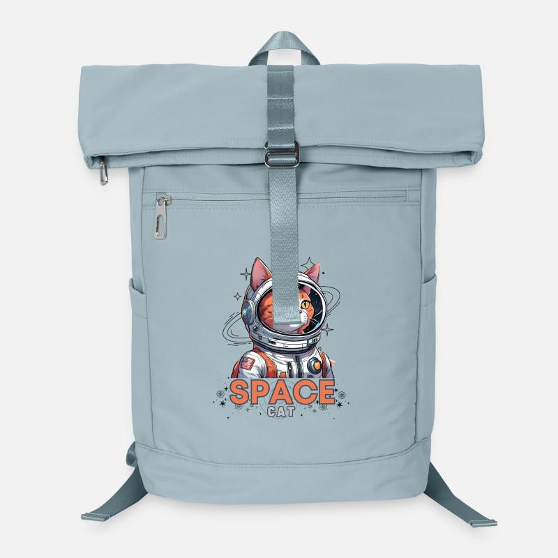 Space Cat Astronaut Laptop-Rucksack 