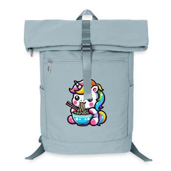Japanese Kawaii Unicorn Ramen Asian Cuisine - Laptop Backpack - ice blue - Front