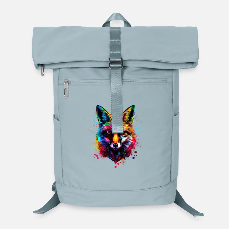 Fox Pop Art Colorful Fox Lover Red Fox Foxes Laptop Backpack