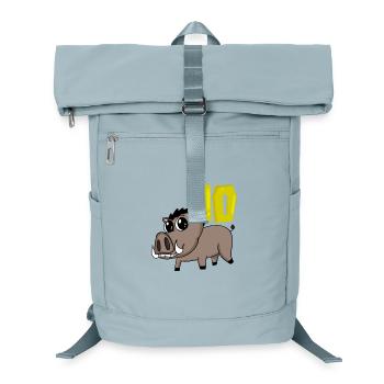 10. Geburtstag Motiv Wildschwein - zehn Jahre alt - Laptop-Rucksack  - Eisblau - Vorne