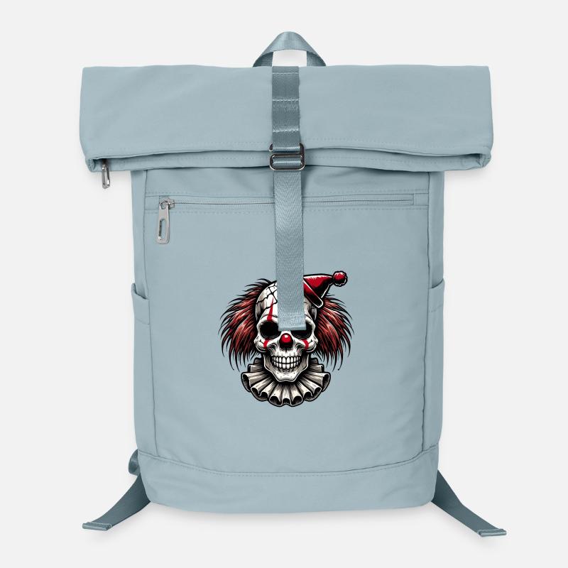 Crâne de clown effrayant Halloween Horror Design Sac à dos ordinateur