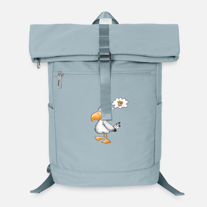 Möwe Will Meer Pommes Laptop-Rucksack 