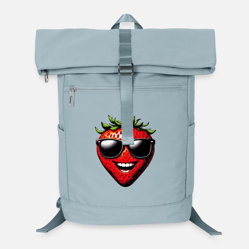 Fraise avec lunettes de soleil Sac à dos ordinateur
