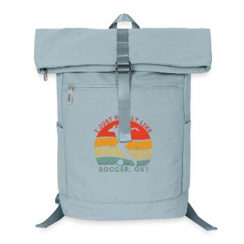 Soccer Enthusiast Retro Design - Laptop Backpack - ice blue - Front