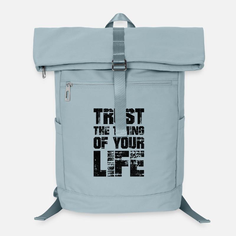 Vertraue auf das Timing deines Lebens Laptop-Rucksack 