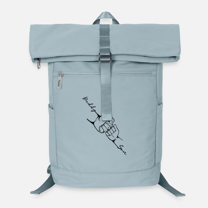 Papa neugeborenes Kind Fauststoß Vater mig Laptop-Rucksack 