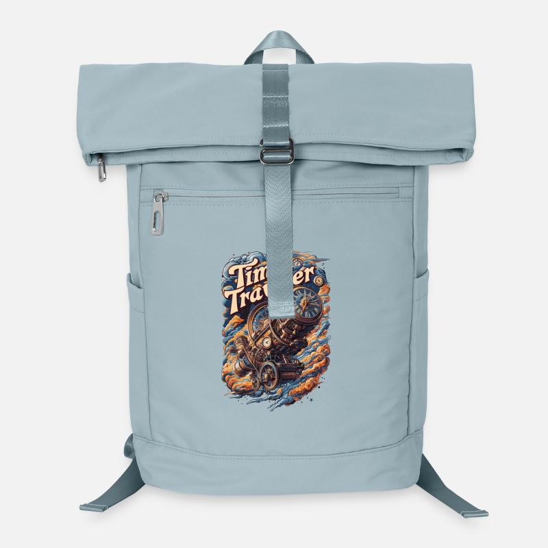 Zeitreisender Steampunk Uhr Abenteuer Design Laptop-Rucksack 