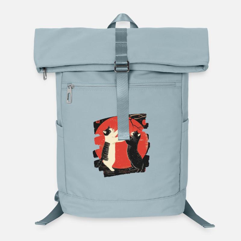 Combat de chats japonais Sac à dos ordinateur
