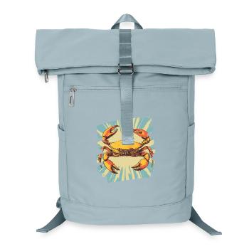 Crab Retro - Laptop Backpack - ice blue - Front