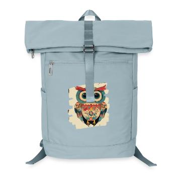 Eule - Laptop-Rucksack  - Eisblau - Vorne