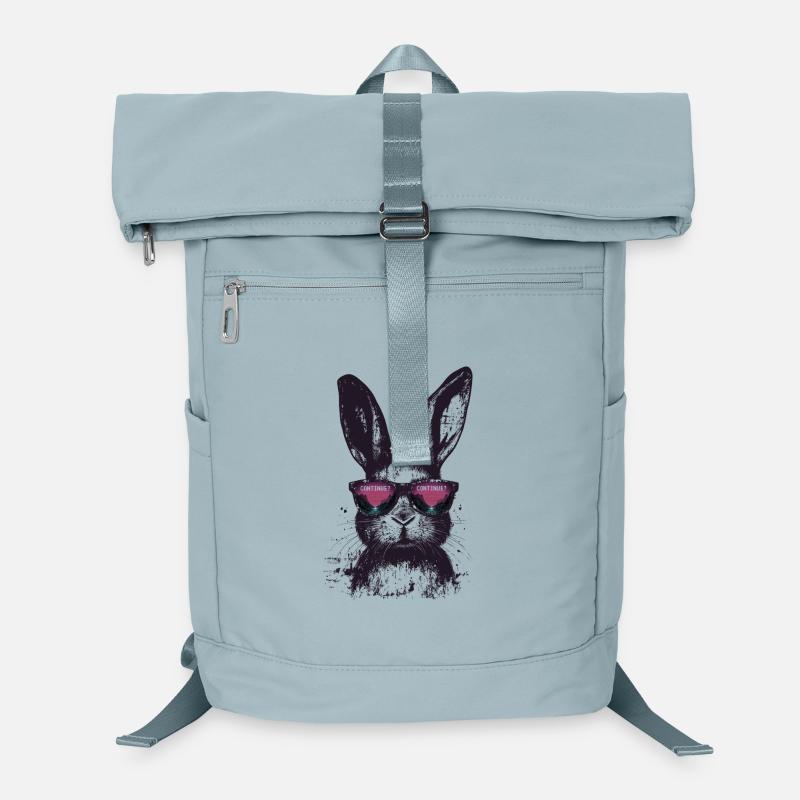 Hase Sonnenbrille Retro Synthwave Gaming Geschenk Laptop-Rucksack 