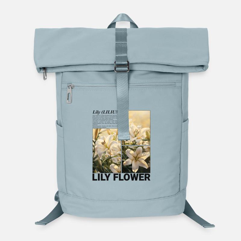 Lilie Blume Lilienblüte Botanik Ästhetik Geschenk Laptop-Rucksack 