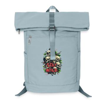 Stay Wild Knife Messer Lebensmotto - Laptop-Rucksack  - Eisblau - Vorne